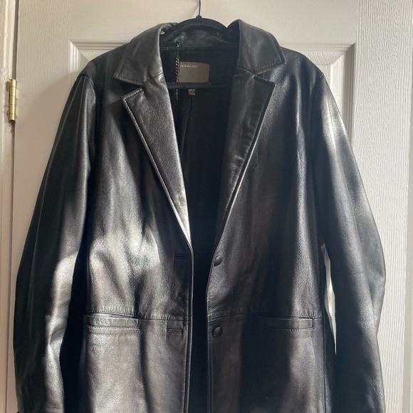 Muubaa Jackets & Blazers - Muubaa London Black Women's Leather Blazer (Size 12)